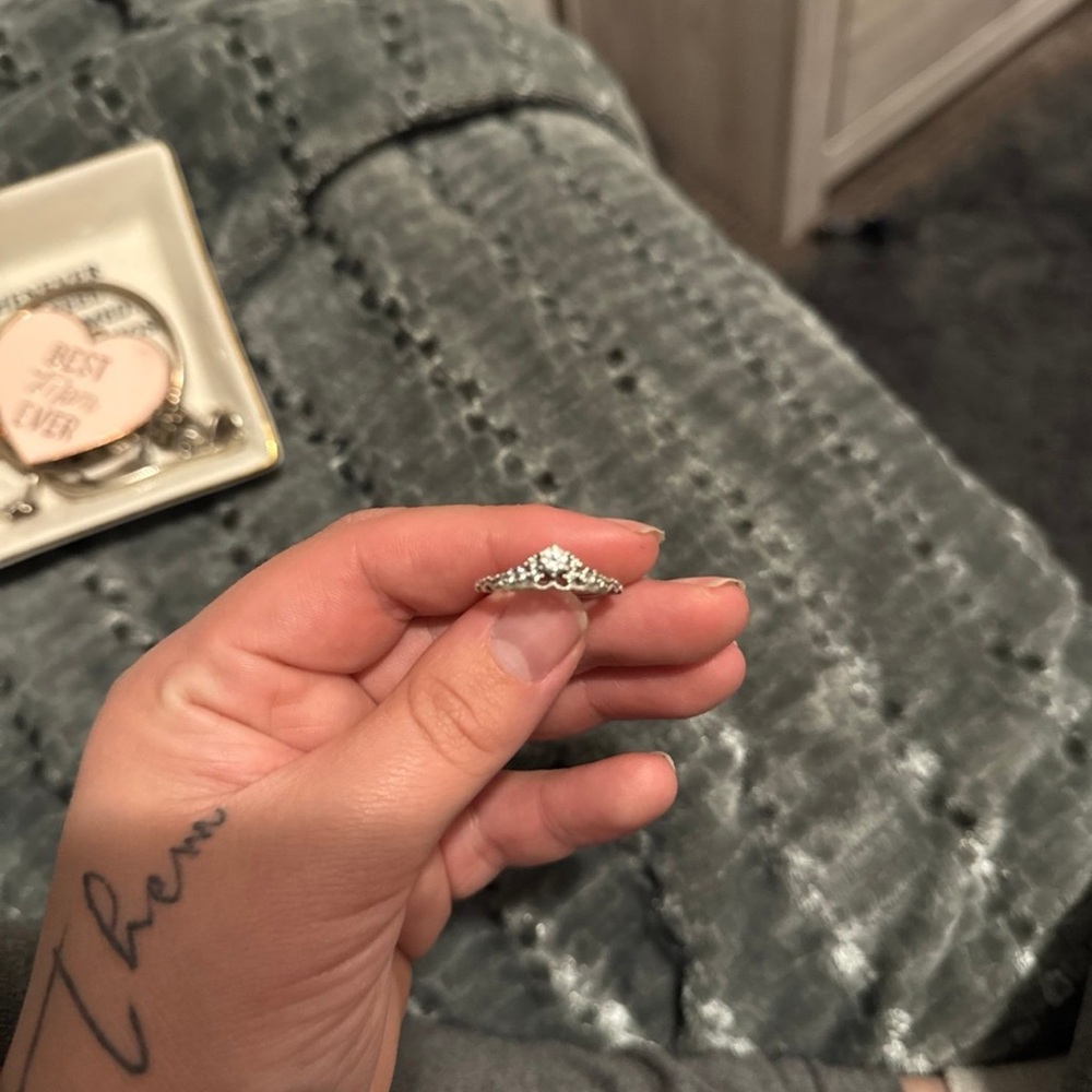 Silver Ring with Intricate Design